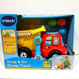 Vtech Drop & Go Dump Truck - Red and Yellow